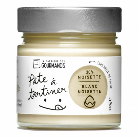 Pate à tartiner blanc noisette